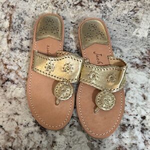 Jack Rogers Metallic Gold Sandals
